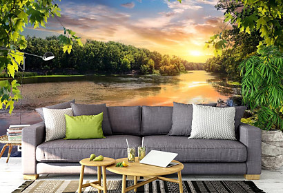 Fototapeta Sunset in river 1061